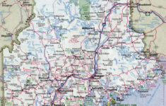 Large Detailed Roads And Highways Map Of Maine State With All Cities