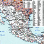 Large Detailed Roads And Highways Map Of Mexico With All Cities