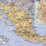 Large Detailed Roads And Highways Map Of Mexico With Cities Vidiani