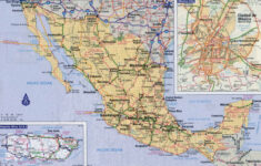 Large Detailed Roads And Highways Map Of Mexico With Cities Vidiani