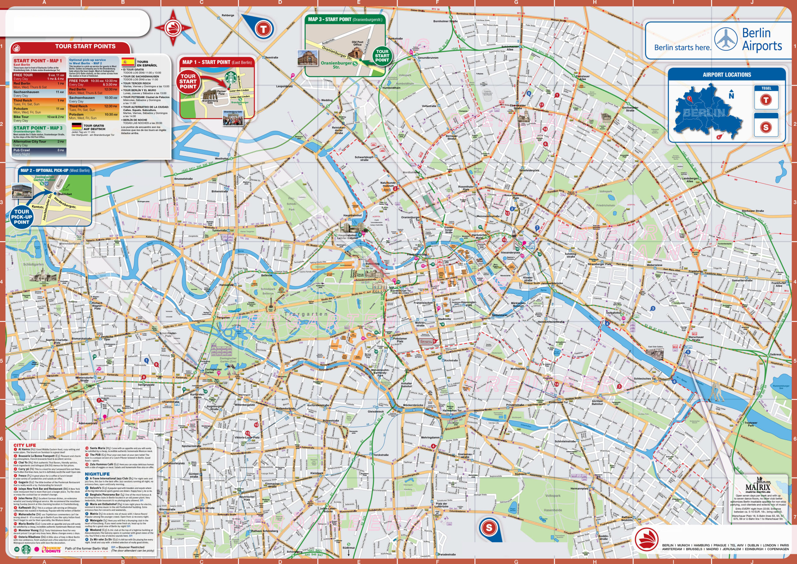 Large Detailed Top Tourist Attractions Map Of Berlin City Vidiani 
