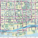Large Detailed Tourist Map Of Downtown Of Toronto City Vidiani