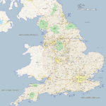 Large Map Of England 3000 X 3165 Pixels And 800k Is Size