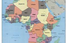 Large Political Map Of Africa With All Capitals 1977 Vidiani