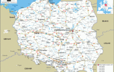Large Size Road Map Of Poland Worldometer