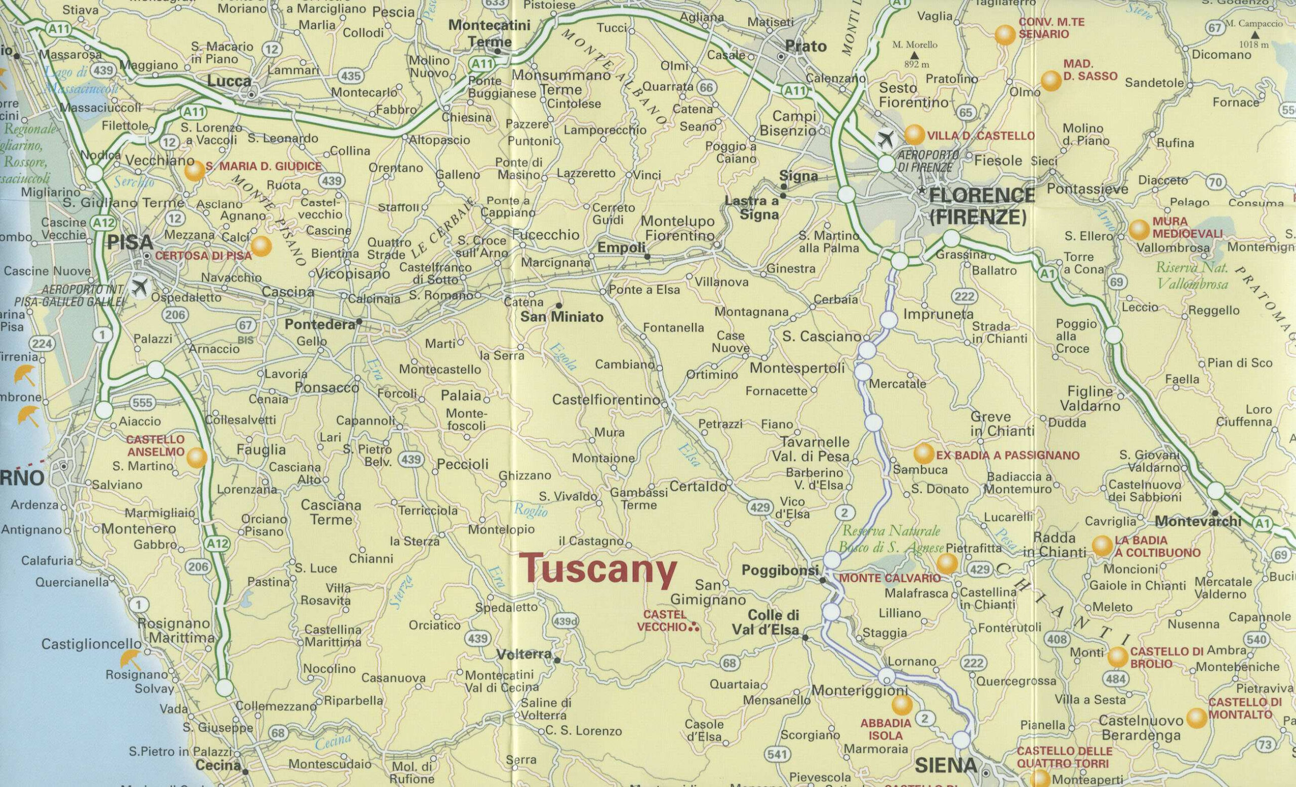 Large Tuscany Maps For Free Download And Print High Resolution And 