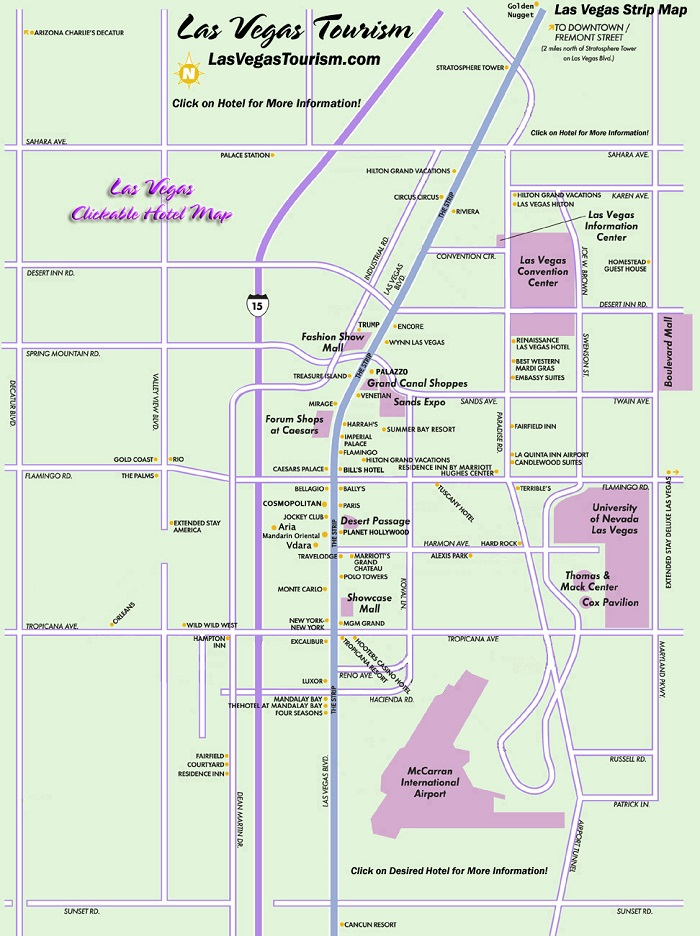 Las Vegas Attractions Map FREE PDF Tourist Map Of Las Vegas 