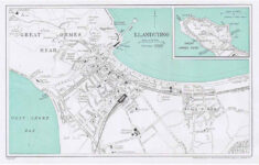 LLANDUDNO Street Plan Map Of The Town Vintage Folding Map 1935 EBay