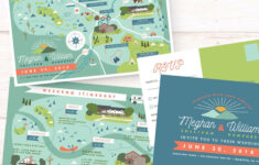 Map Invitation Suite Save The Date Reply Card Itinerary Printable