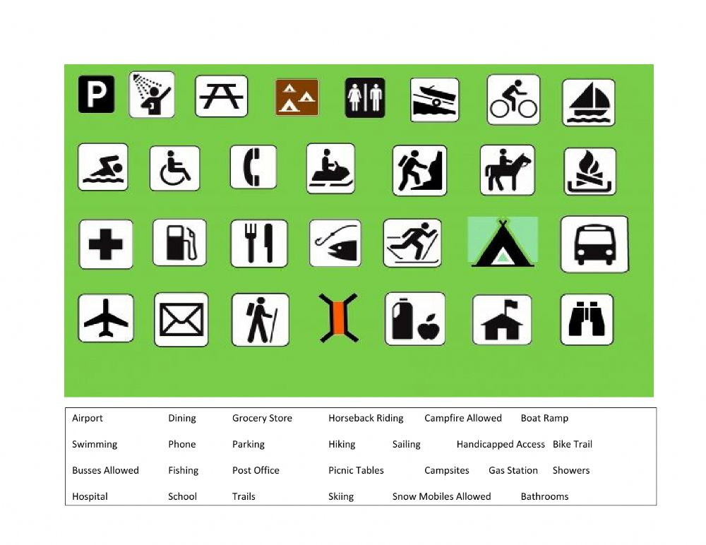 Map Key Symbols Worksheet | Adams Printable Map