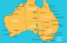 Map Of Australia With All Cities Maps Of The World