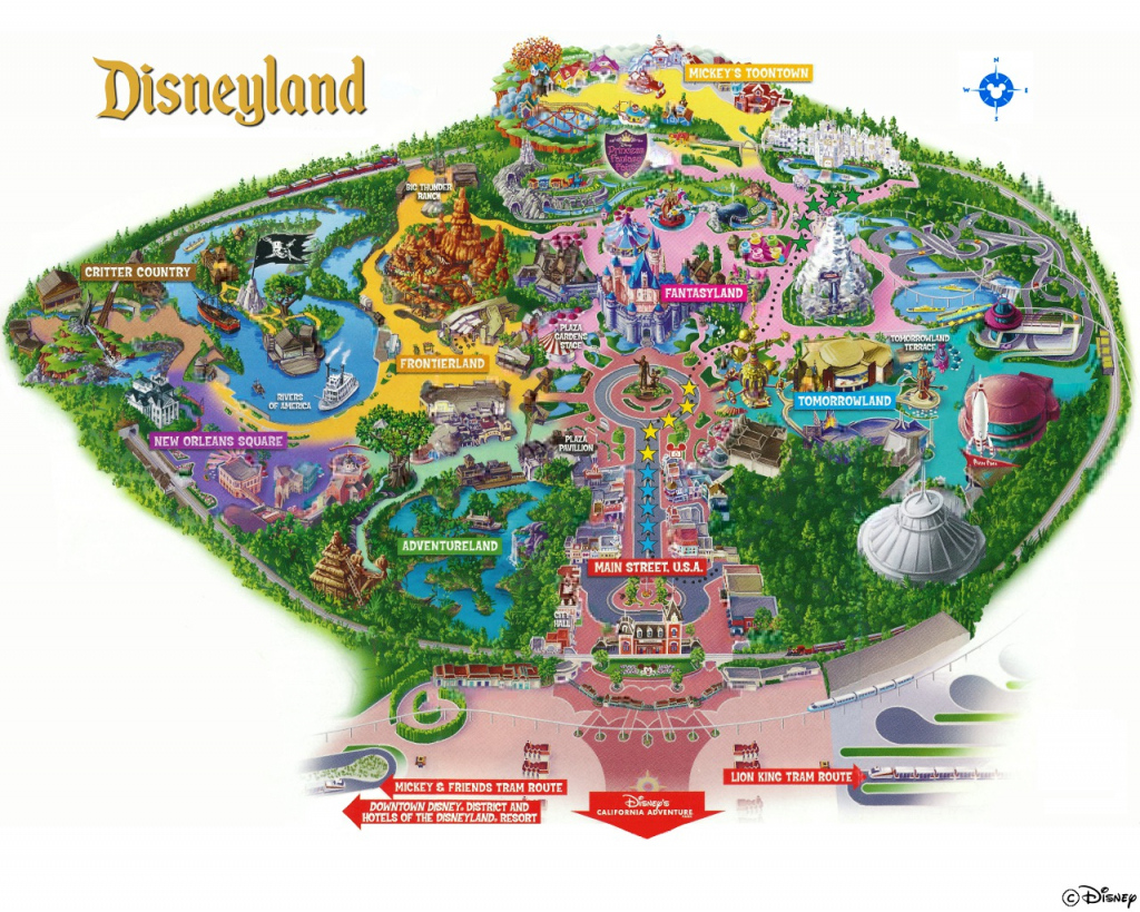 Map Of Disneyland La Download Them And Print Inside Printable 