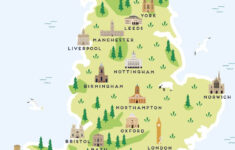 Map Of England Print By Pepper Pot Studios Notonthehighstreet
