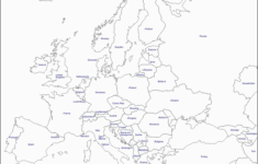 Map Of Europe Black And White Printable