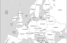 Map Of Europe Black And White Printable With Names Google