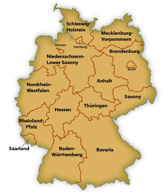 Map Of German States