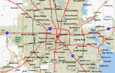 Map Of Houston Texas Free Printable Maps