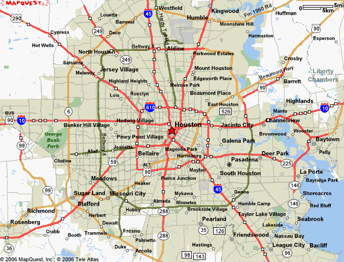 Map Of Houston Texas Free Printable Maps