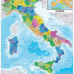 MAP OF ITALY POSTER PRINT ITALIA MAP IN ITALIAN SIZE 24 Quot X 36