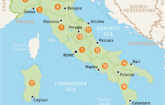 Map Of Italy With Towns And Cities