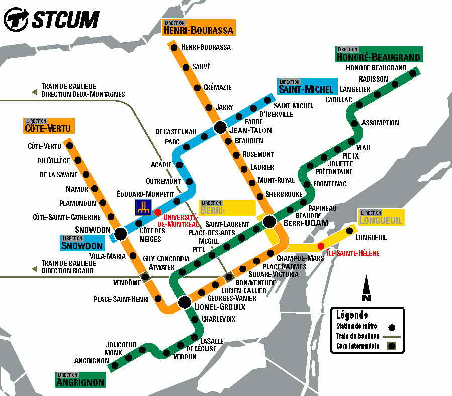 Map Of Montreal Metro Montreal Quebec Quebec City Montreal