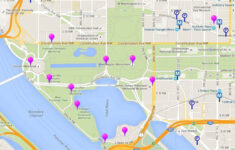 Map Of Monuments And Memorials In Washington D C