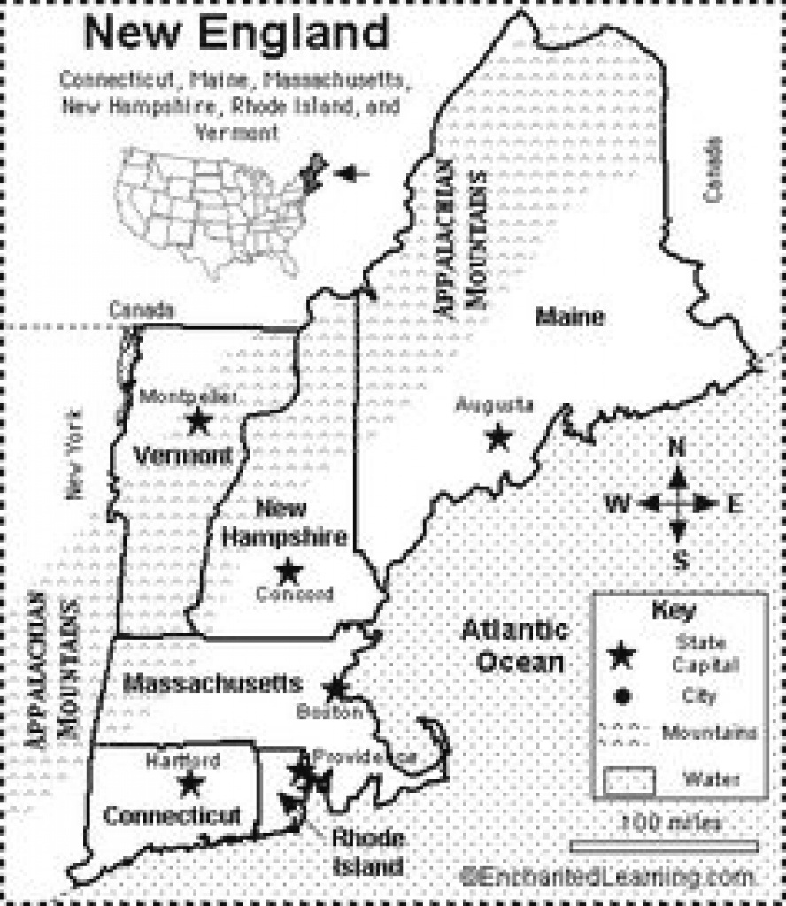 Map Of New England To Buy