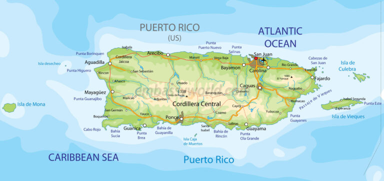 Printable Pdf Map Of Puerto Rico | Adams Printable Map