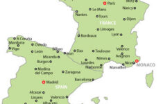 map of spain and france free printable maps Map Of Spain And France Free Printable Maps