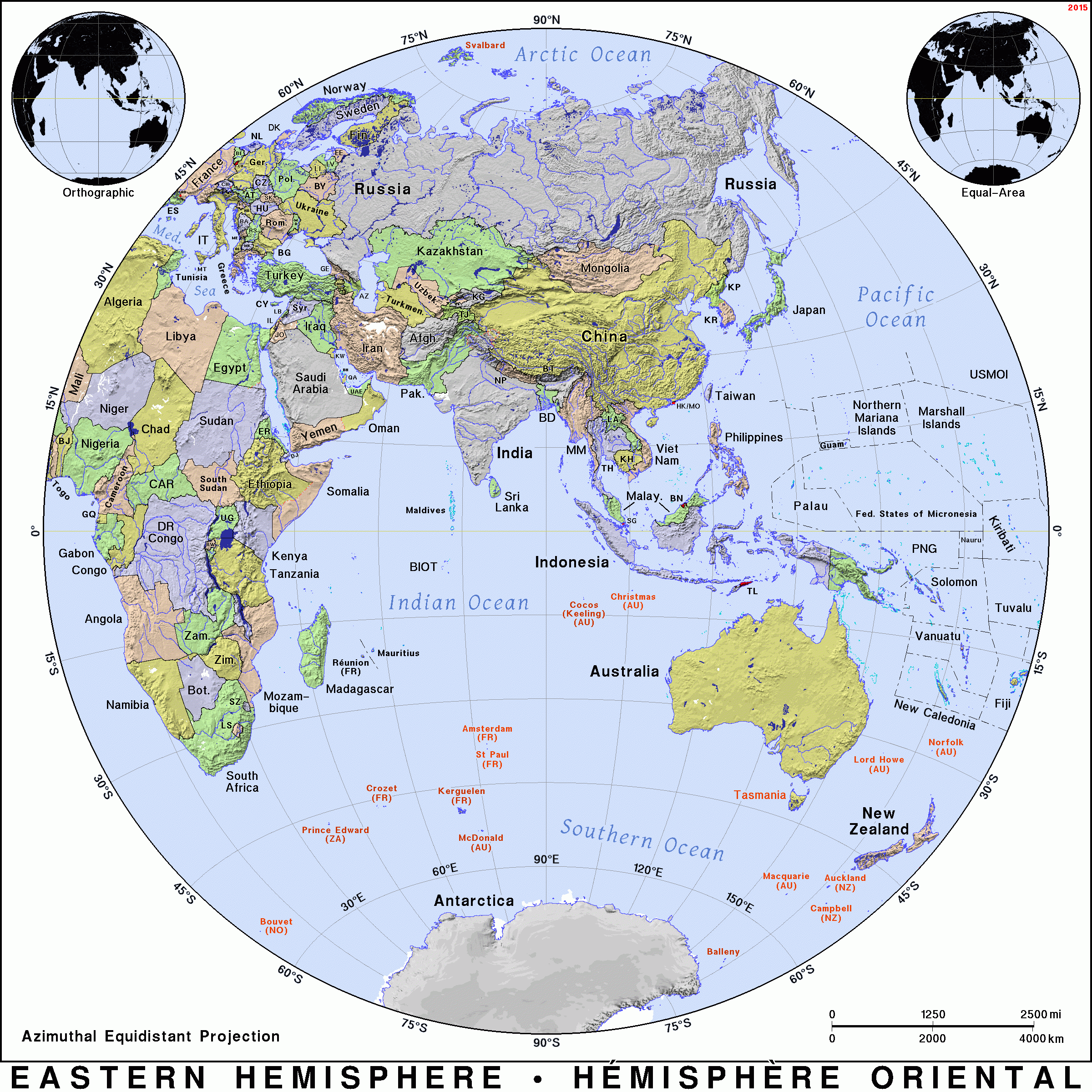 Map Of The Eastern Hemisphere Maping Resources