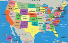 Map Of The United States With Capitols Printable Map