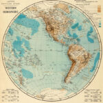 Map Of Western Hemisphere World Map Print Wonderful Wall Decor