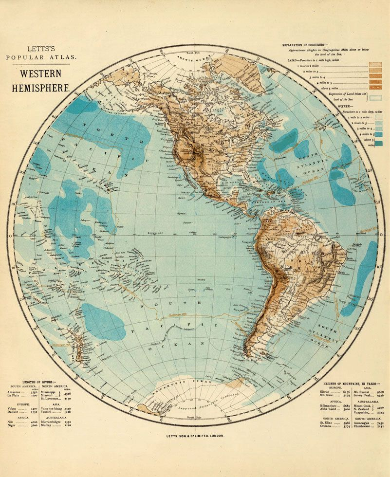 Map Of Western Hemisphere World Map Print Wonderful Wall Decor 