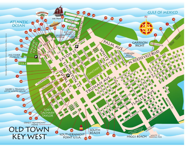 Print Map Of Key West