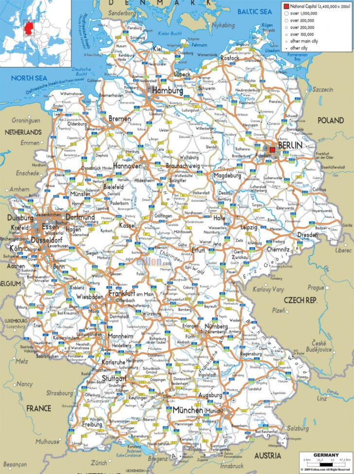 Map Of Germany In Englisharge Printable Map Of Germany