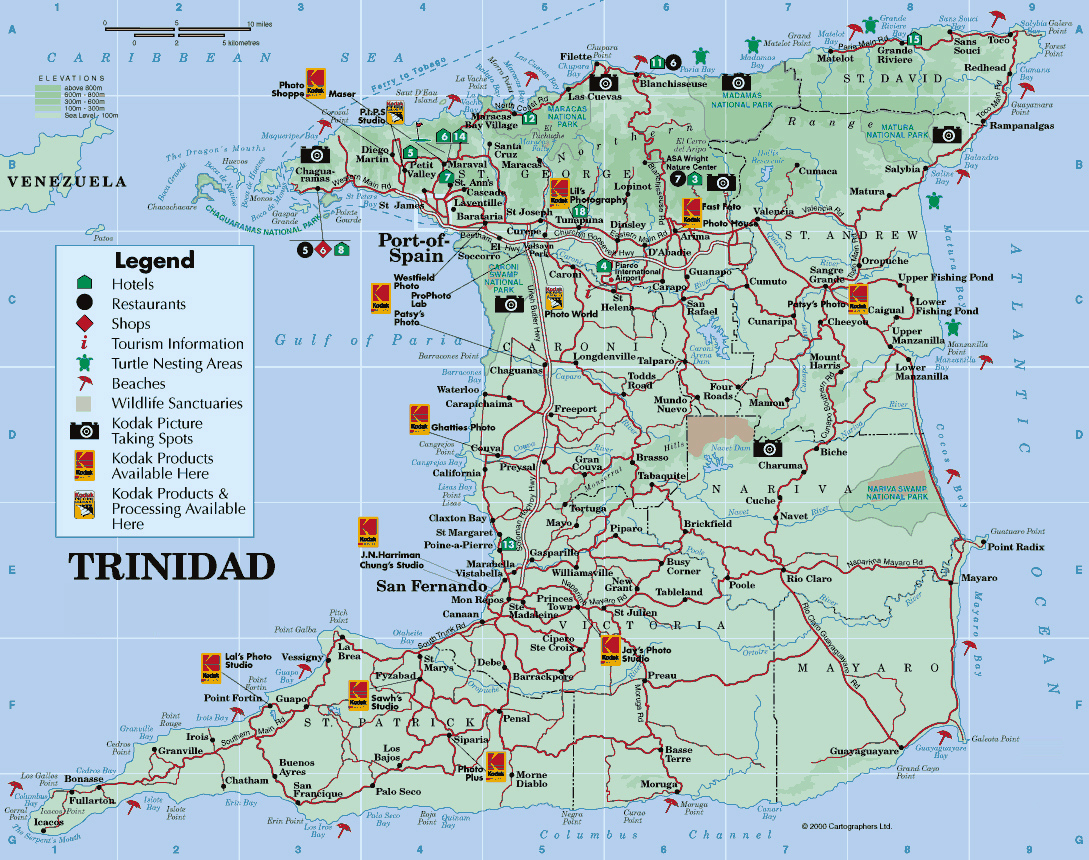 Maps Of Trinidad And Tobago Map Library Maps Of The World