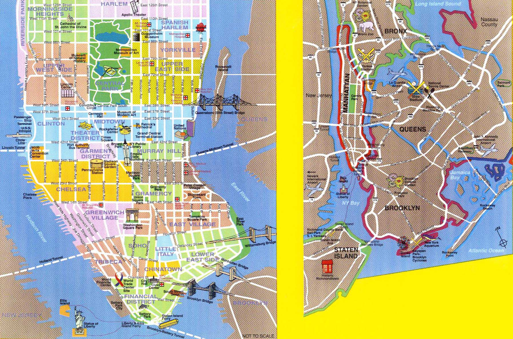 Maps Street Map Of New York City