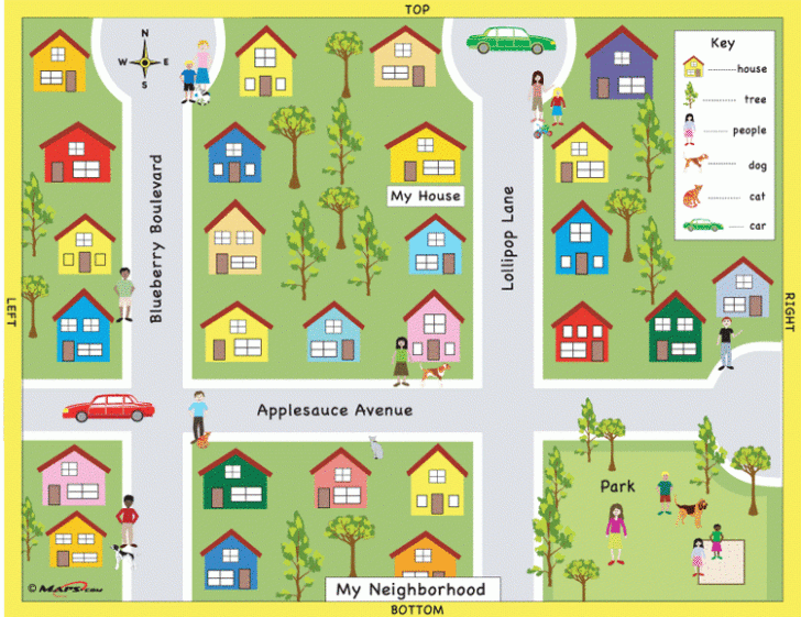 Community Map For Kids Printable