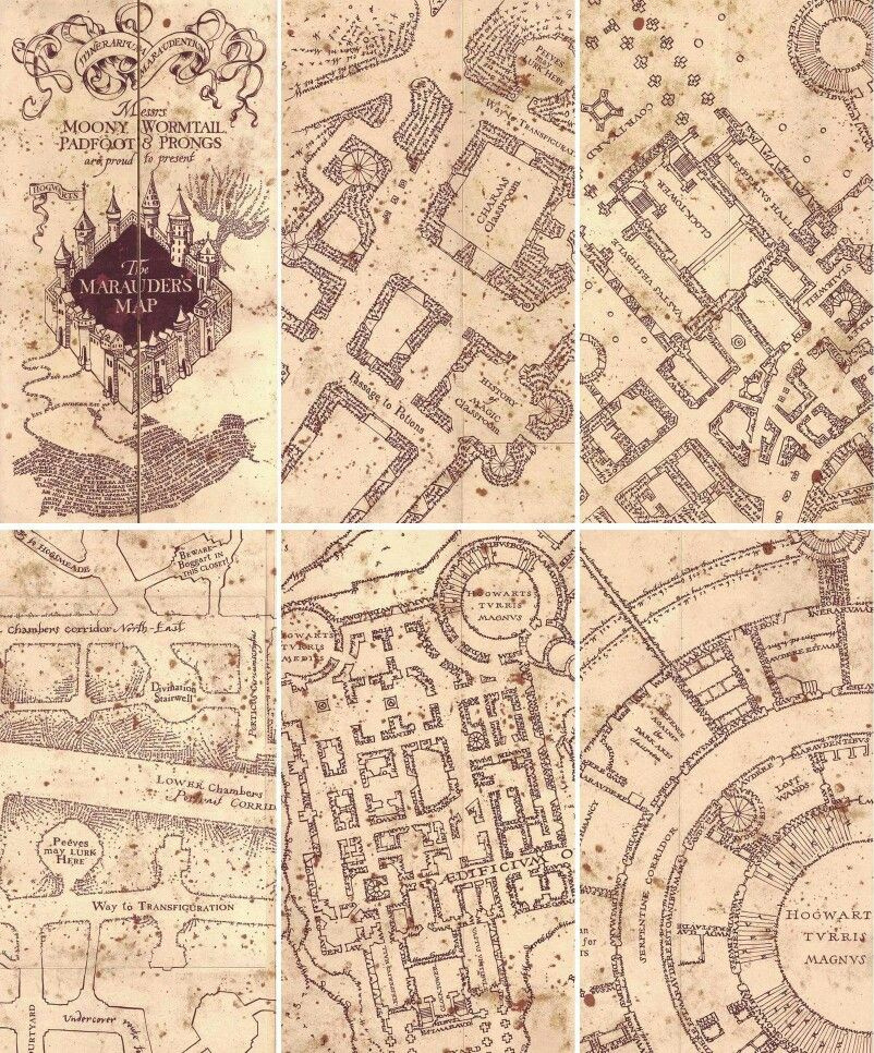 Marauders Map Harry Potter Marauders Map Harry Potter Marauders 