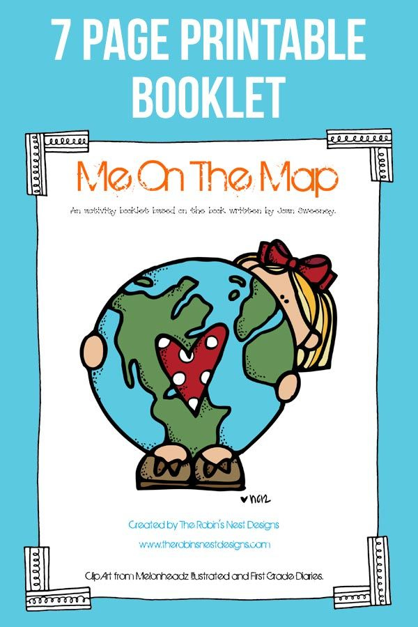 Me On The Map Printable Book World Map Printable Kids Party