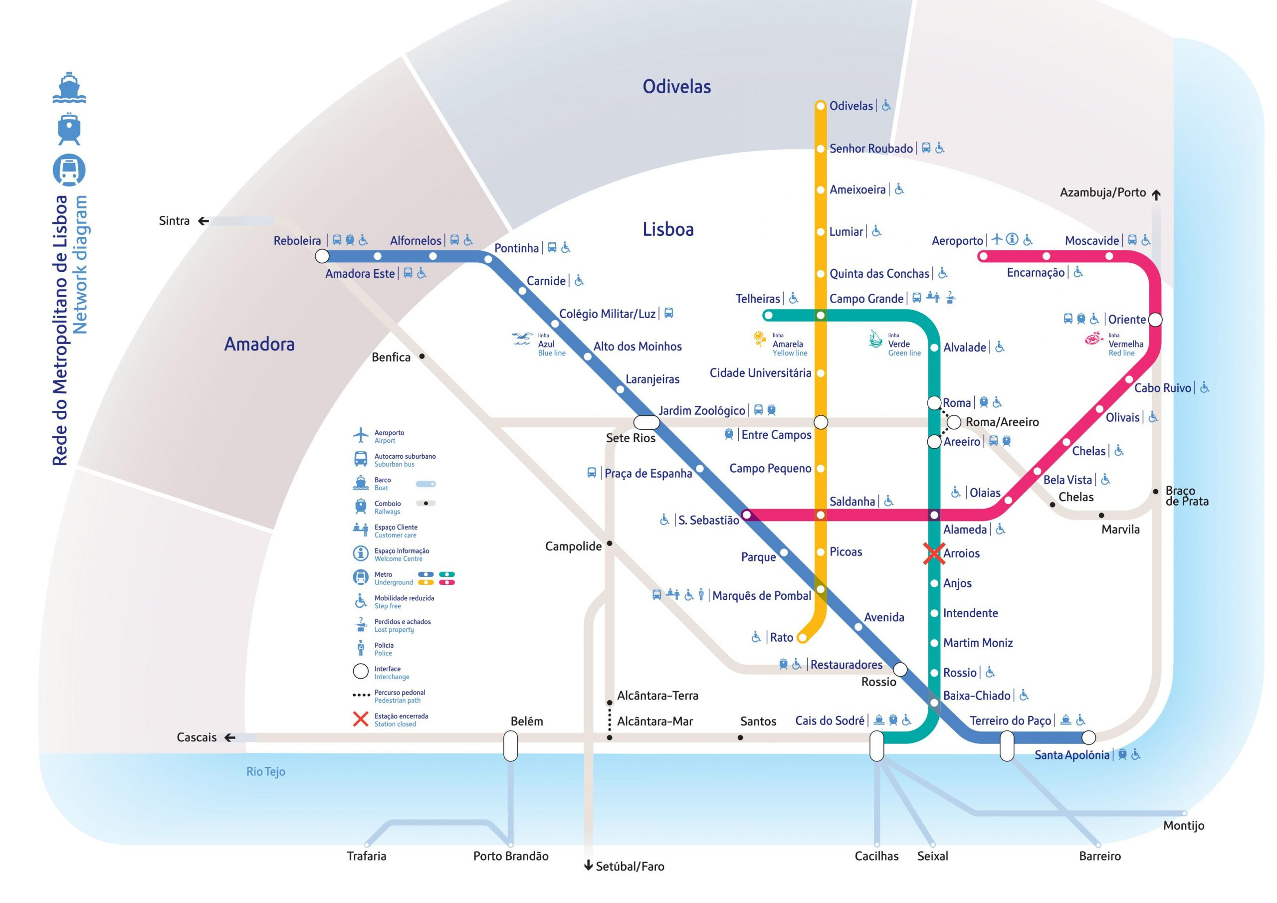 Metro Lissabon Metropolitano De Lisboa