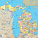 Michigan Map Wallpaper WallpaperSafari