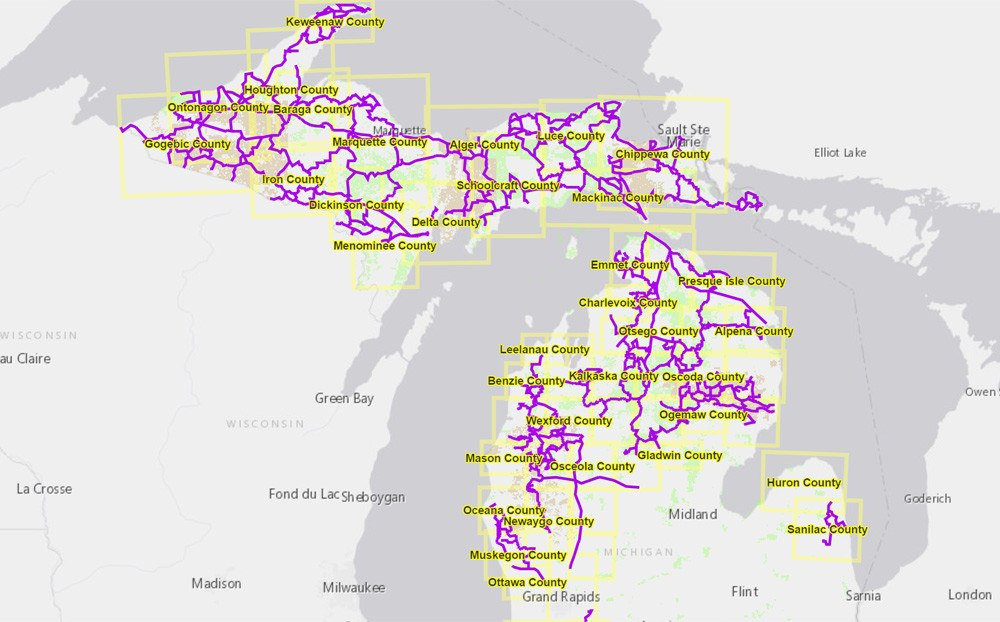 Michigan Snowmobile Trail Report What Trails Are Open