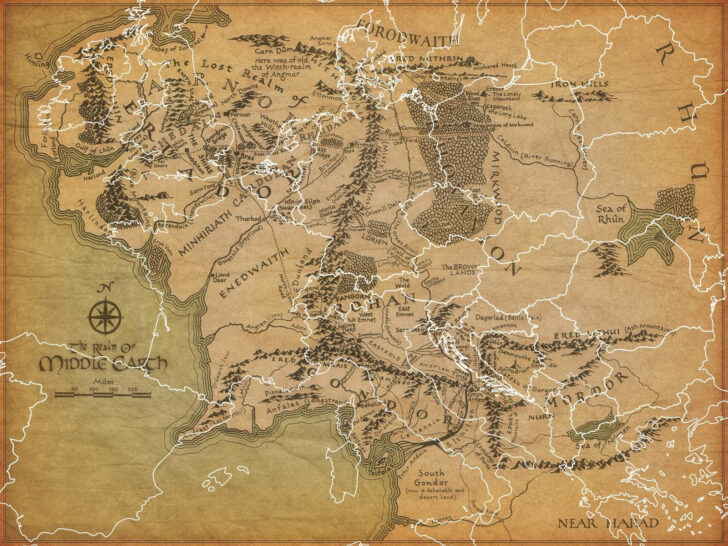 Lord Of The Rings Scale Maps