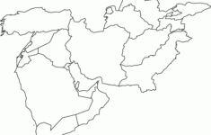 Middle East Outline Map Outline Map Of Middle East By World Atlas