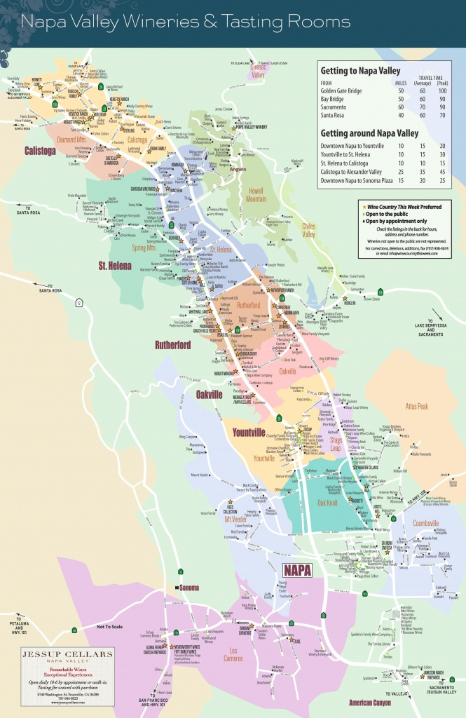 Napa Winery Map Printable Printable Maps