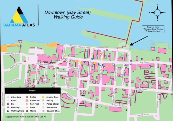 Nassau Bahamas Cruise Port Map | Adams Printable Map