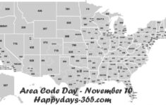 National Area Code Day November 10 2019 Happy Days 365