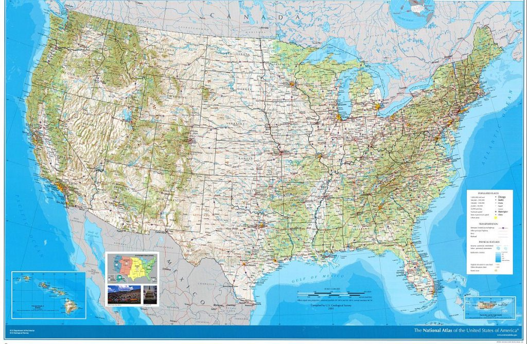 National Atlas Of The United States Wikipedia Large Scale Printable 