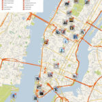 New York City Manhattan Printable Tourist Map New York City Map Map